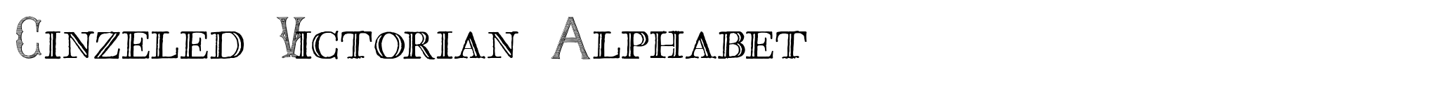 Cinzeled Victorian Alphabet image